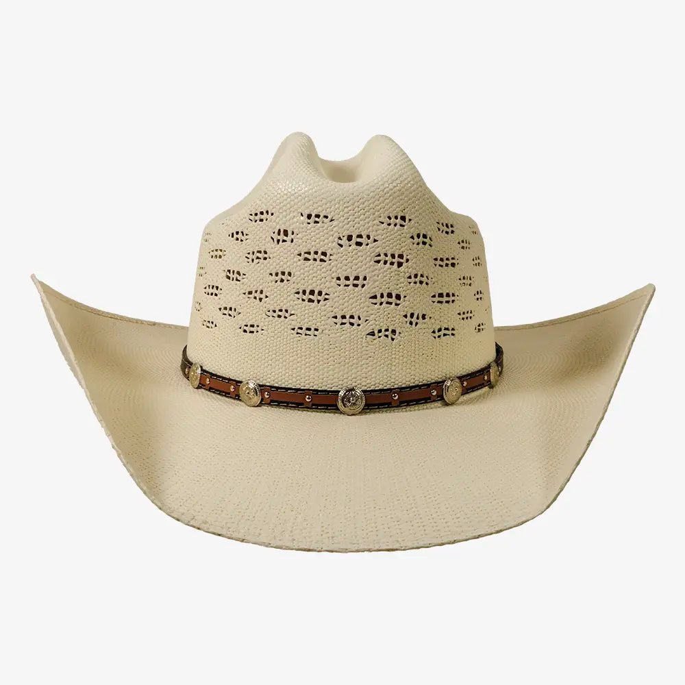 Coyote | Womens Bangora Straw Cattleman Crown Cowgirl Hat