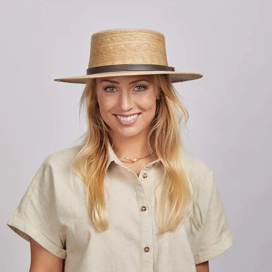 Cozumel | Womens Wide Brim Straw Sun Hat