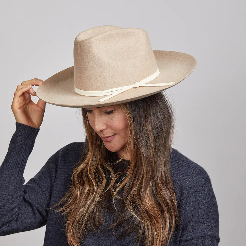 Crescent |  Womens Flipped Brim Felt Hat