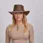 Crusher | Womens Leather Crushable Outback Hat