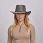 Crusher | Womens Leather Crushable Outback Hat