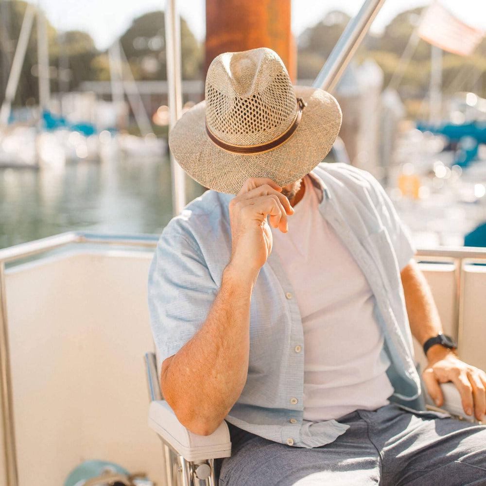 Seagrass Cubana Straw Sun Hat by American Hat Makers