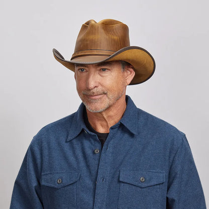 Cyclone | Mens Leather Cowboy Hat