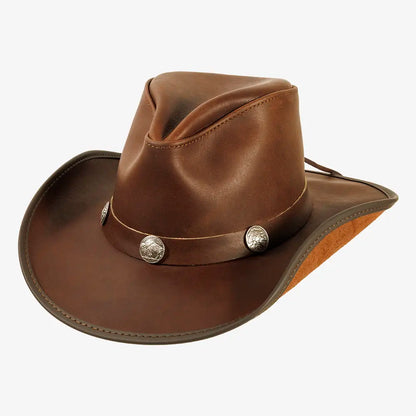 Cyclone | Mens Leather Cowboy Hat