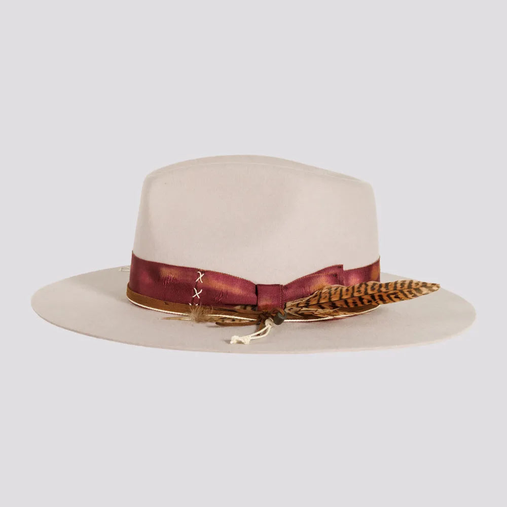 Delilah | Womens Wool Felt Pinch Front Feodra Hat