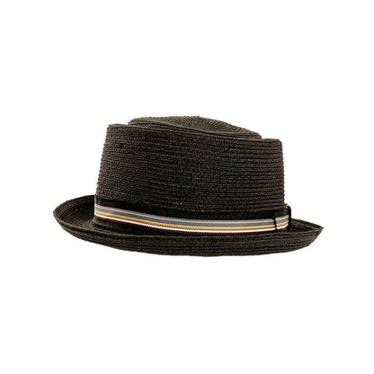 Detroit Black Porkpie Hat Side View