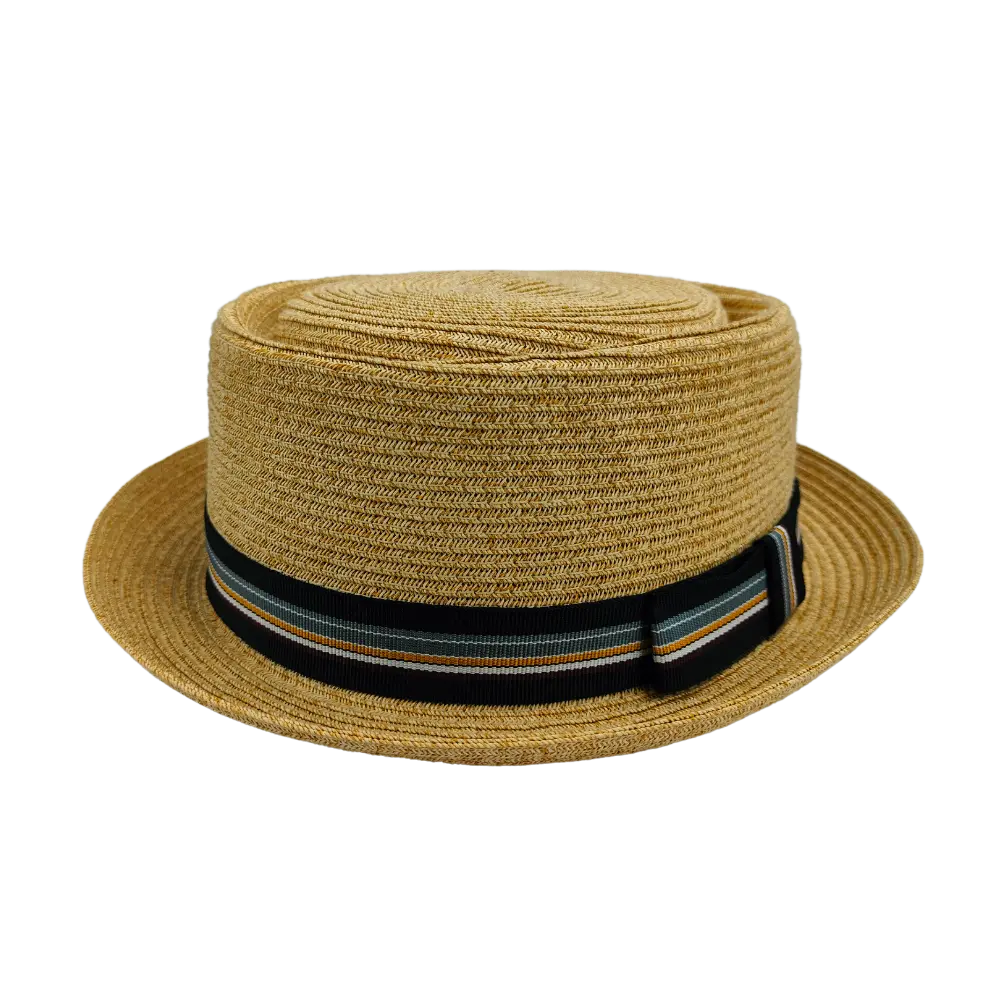 Detroit Natural Sun Straw Hat Front View