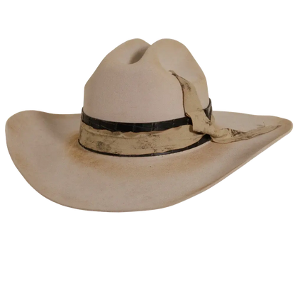 dirty cantina silver belly cowboy hat front view