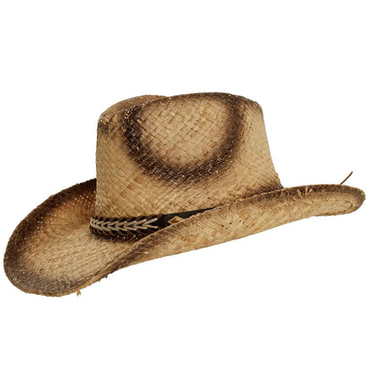 Dodge Natural Straw Cowboy Hat Side View