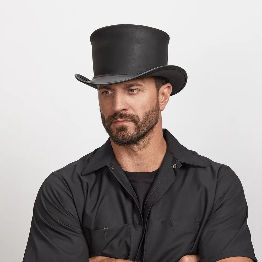 El Dorado | Mens Leather Top Hat