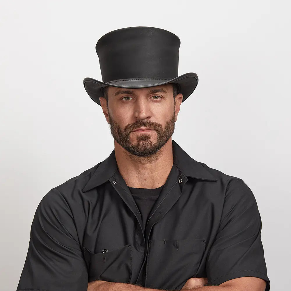 El Dorado | Mens Leather Top Hat