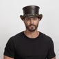 El Dorado SR2 | Mens Leather Top Hat with SR2 Hat Band