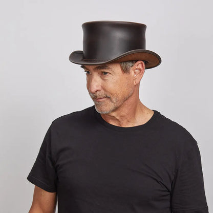 El Dorado | Mens Leather Top Hat