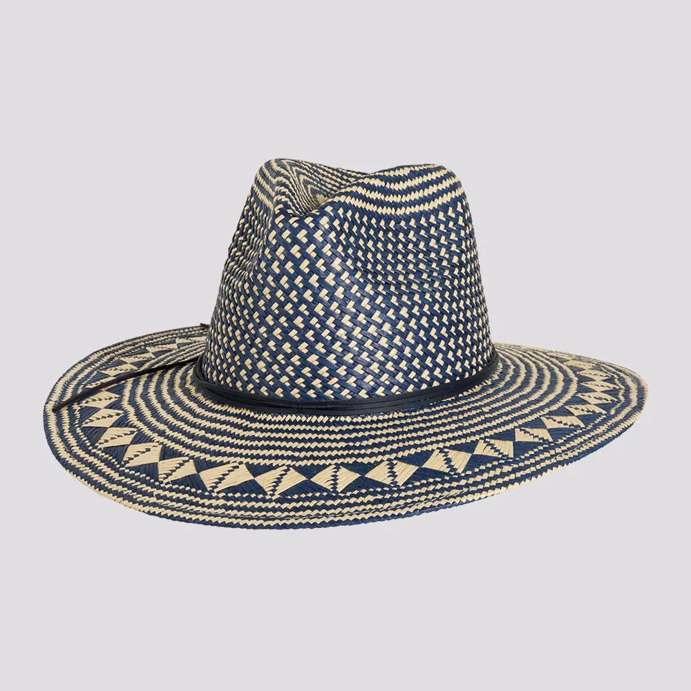 Eppie | Womens Two Tone Toyo Straw Sun Hat