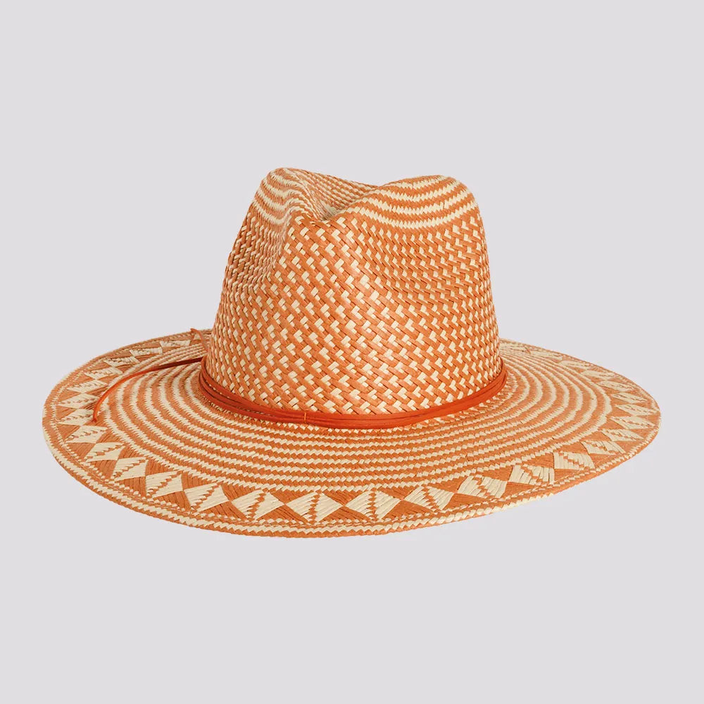 Eppie | Mens Two Tone Toyo Straw Sun Hat