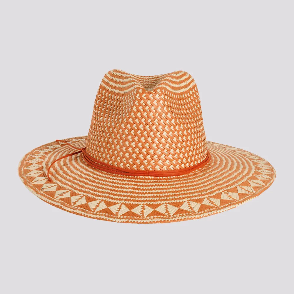 Eppie | Womens Two Tone Toyo Straw Sun Hat