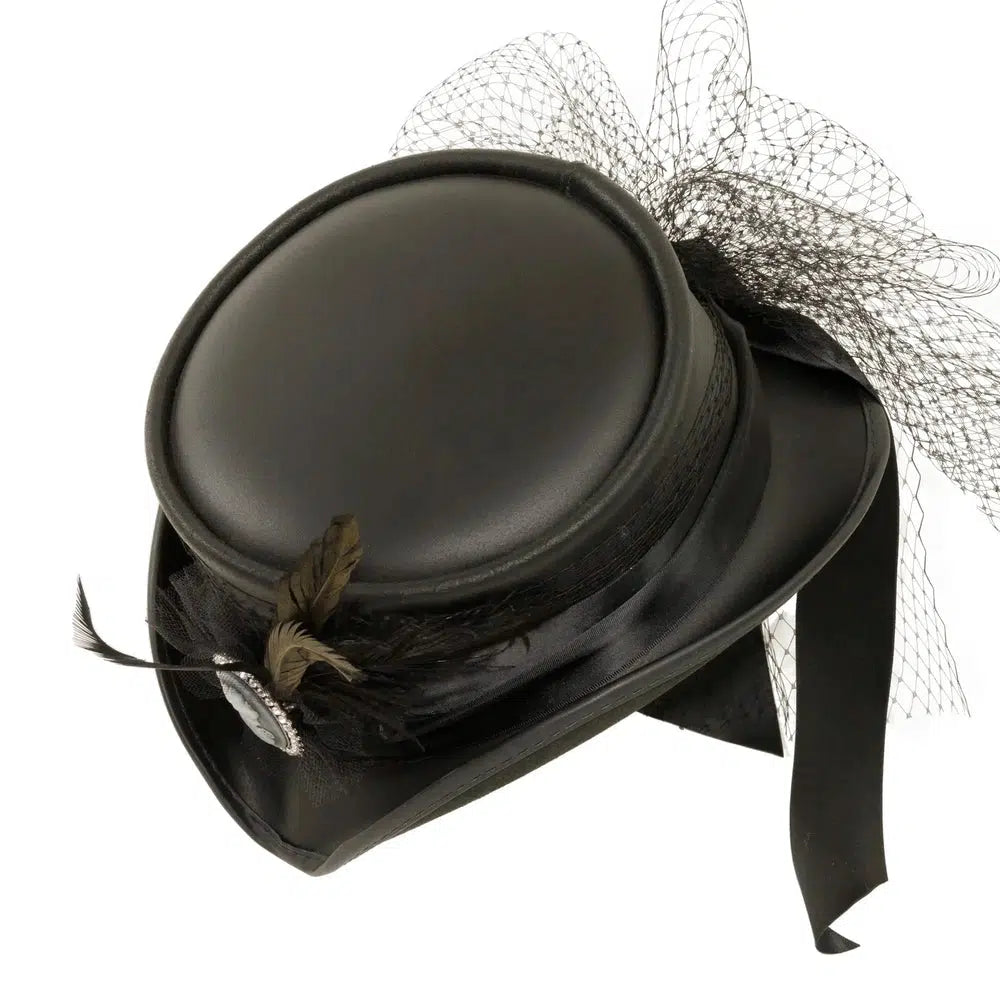 Fancy | Womens Victorian Leather Top Hat