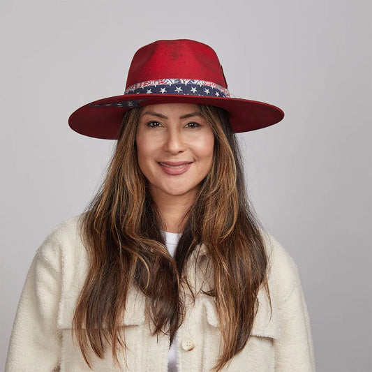 Fireworks | Womens Felt Fedora Hat