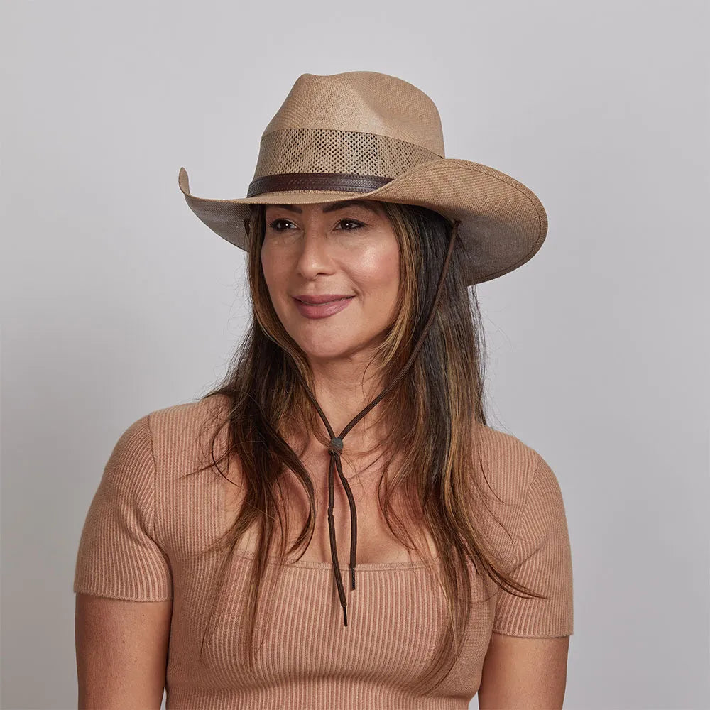 Florence | Western Curled Straw Cowgirl Hat