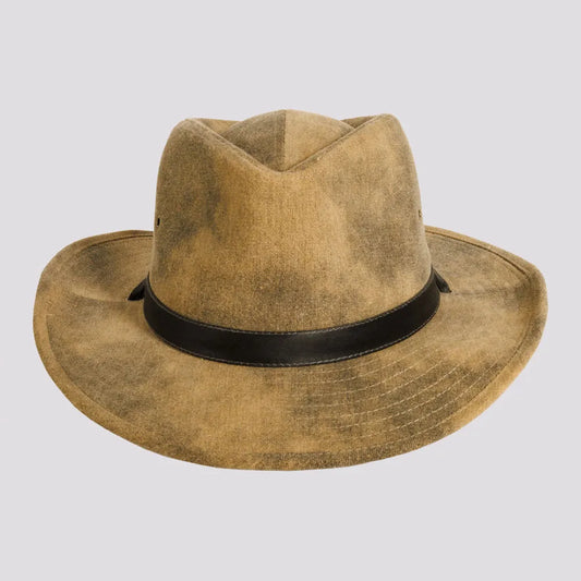 Fuji | Womens Distressed Cotton Outback Hat