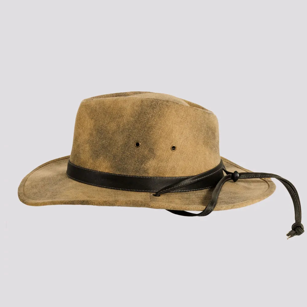Fuji | Mens Distressed Cotton Outback Hat