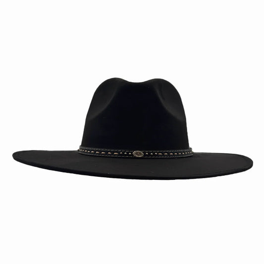 Granger | Mens Faux Suede Rancher Fedora Hat