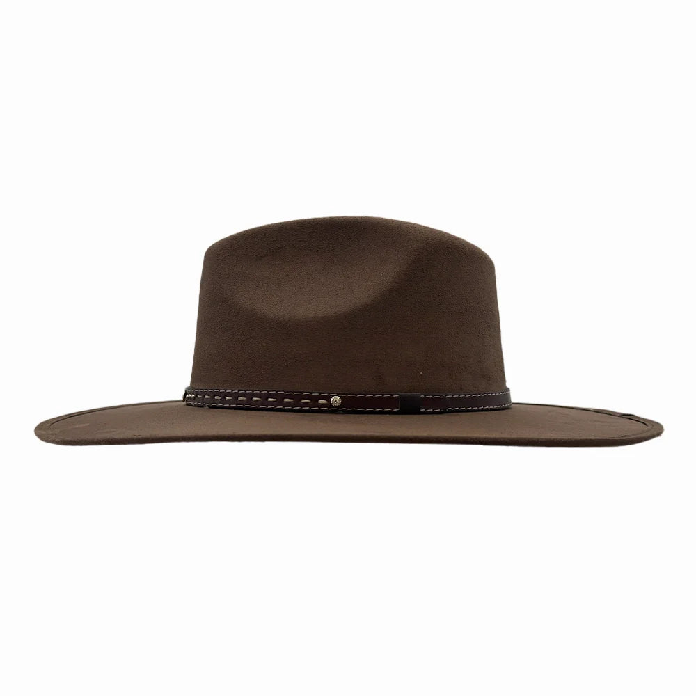 Granger | Mens Faux Suede Rancher Fedora Hat