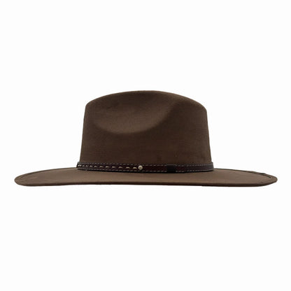 Granger | Mens Faux Suede Rancher Fedora Hat