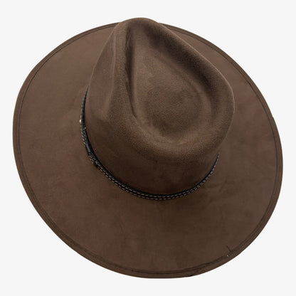 Granger | Womens Faux Suede Rancher Fedora Hat
