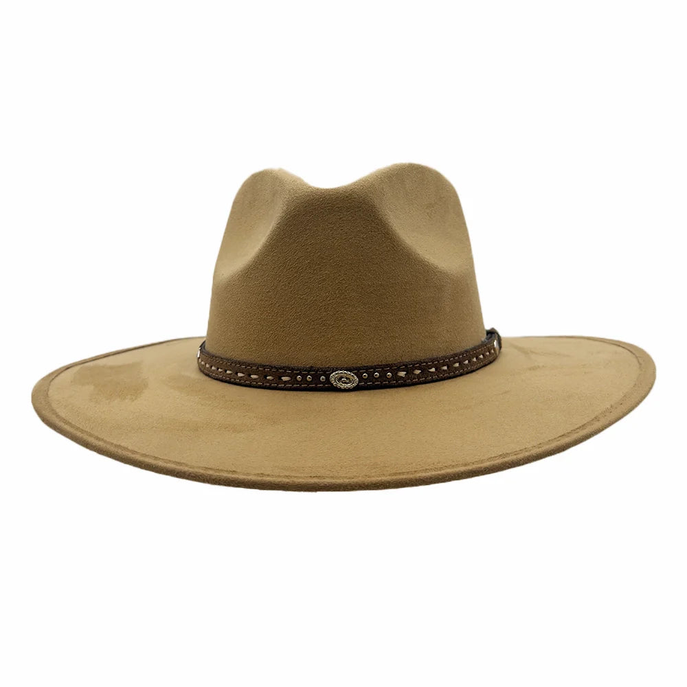 Granger | Mens Faux Suede Rancher Fedora Hat
