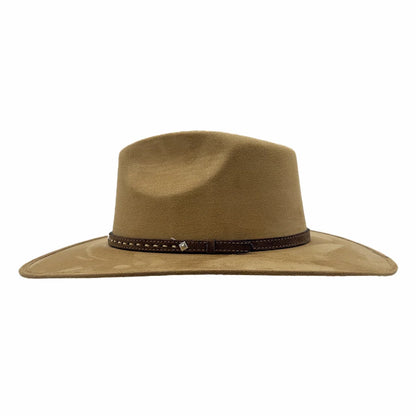 Granger | Womens Faux Suede Rancher Fedora Hat
