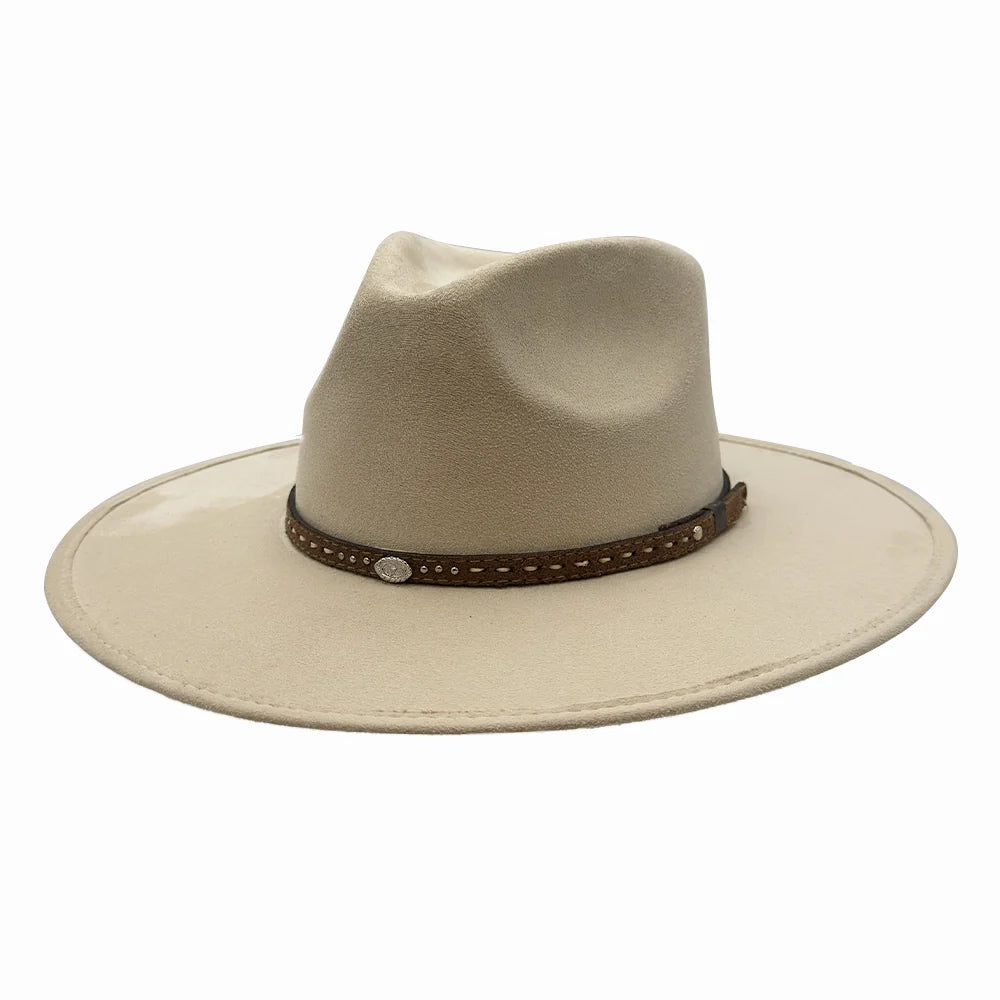 Granger | Womens Faux Suede Rancher Fedora Hat