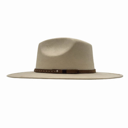 Granger | Mens Faux Suede Rancher Fedora Hat