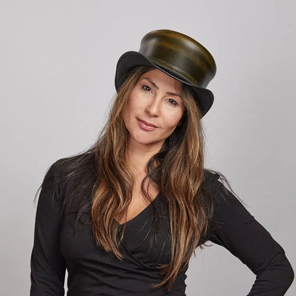 Hampton | Womens Leather Top Hat