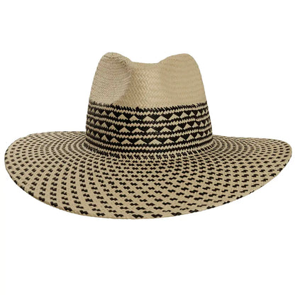 Harper Natural Straw Sun Hat Front View