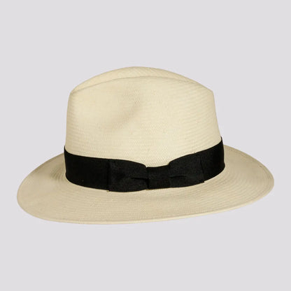 Havana | Womens Ivory Toyo Straw Panama Hat with Downturned Brim