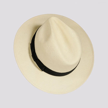 Havana | Mens Ivory Toyo Straw Panama Hat with Downturned Brim