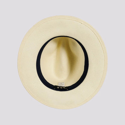 Havana | Mens Ivory Toyo Straw Panama Hat with Downturned Brim