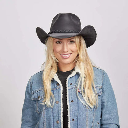 Hollywood | Womens Leather Cowgirl Hat