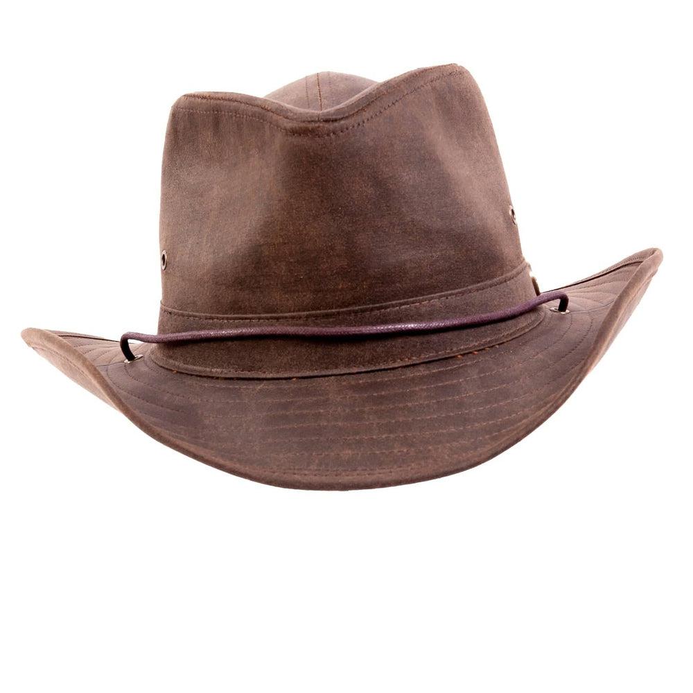 Irwin Brown Fabric Outback Fedora Hat by American Hat Makers