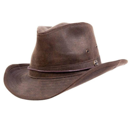 Irwin Brown Fabric Outback Fedora Hat by American Hat Makers