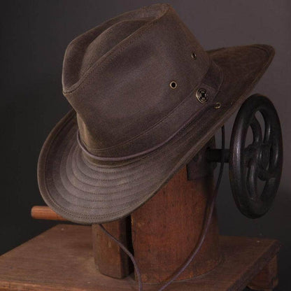 Irwin Brown Fabric Outback Fedora Hat by American Hat Makers