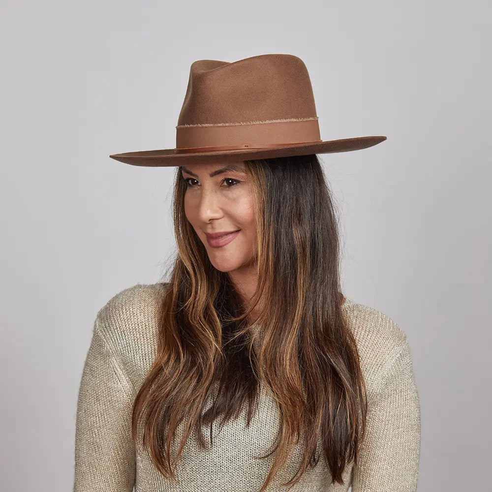 Jawa | Womens Wide Brim Felt Fedora Hat