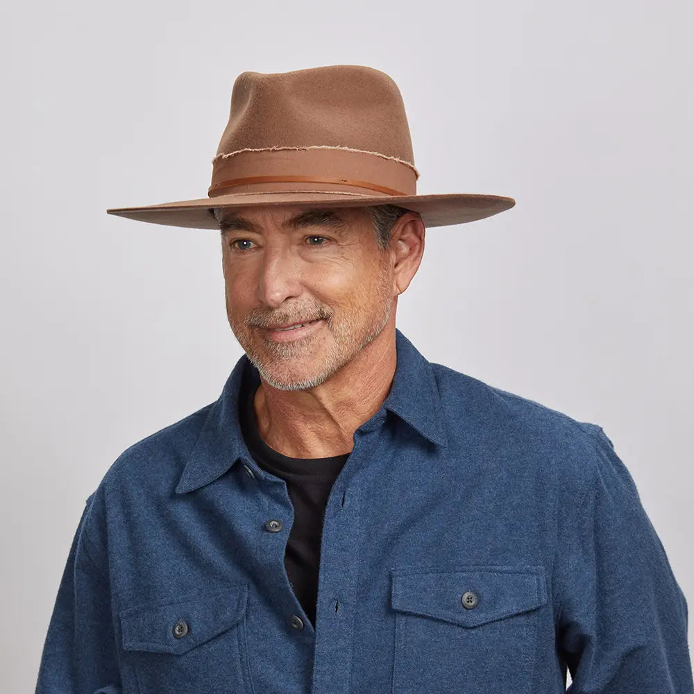 Jawa | Mens Wide Brim Felt Fedora Hat