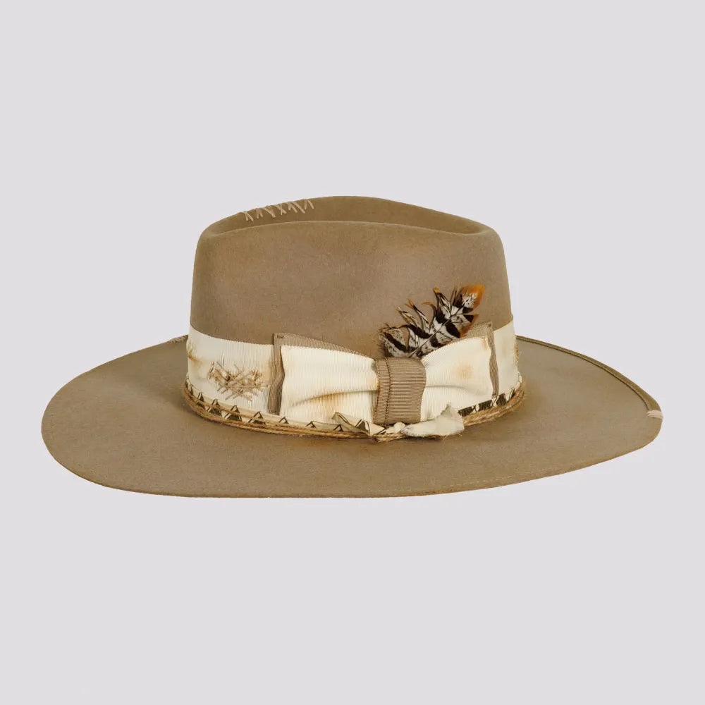 Justice | Womens Wool Felt Outback Fedora Hat