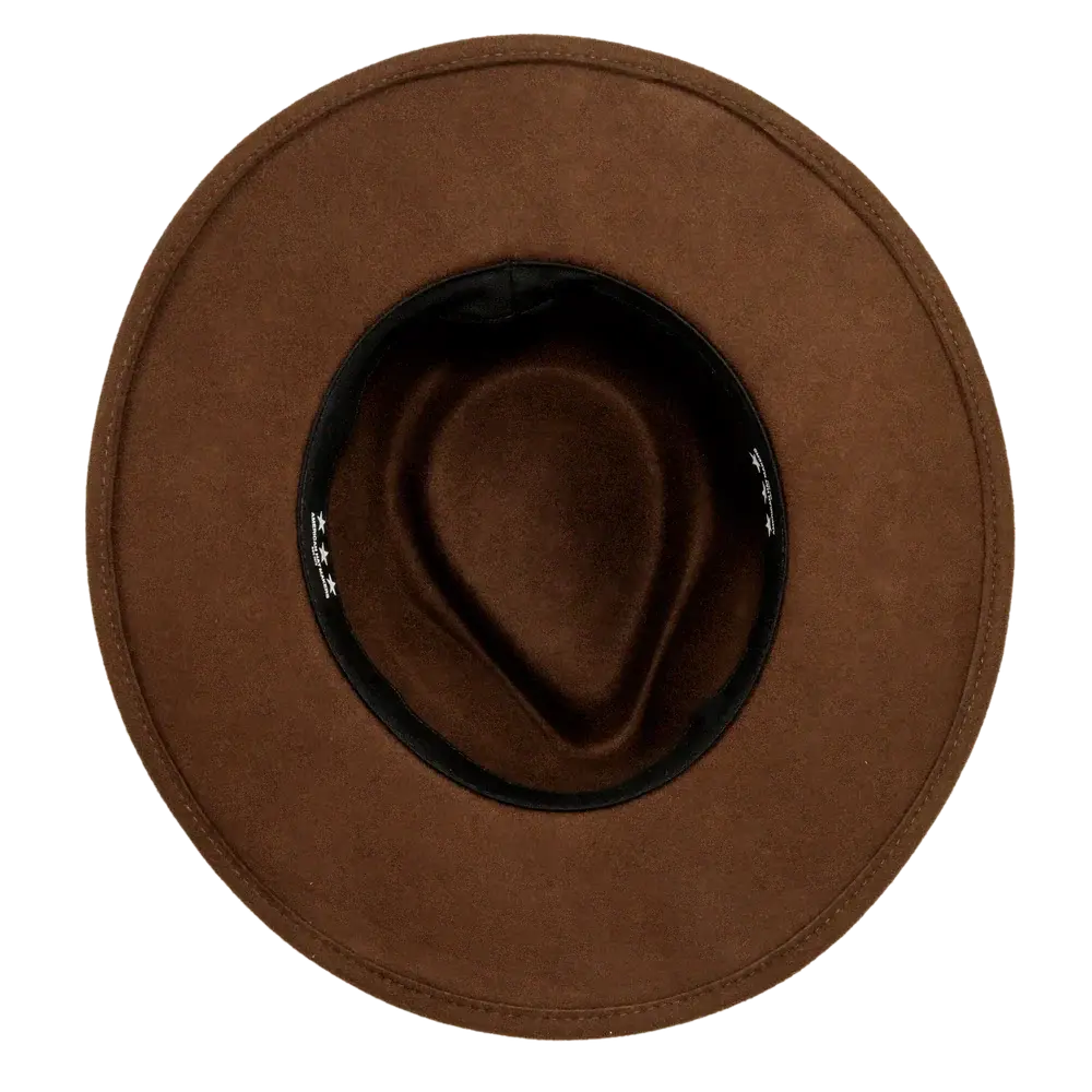 Lassen Brown Felt Outback Hat Inner View