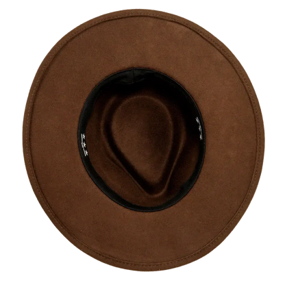 Lassen Brown Felt Outback Hat Inner View