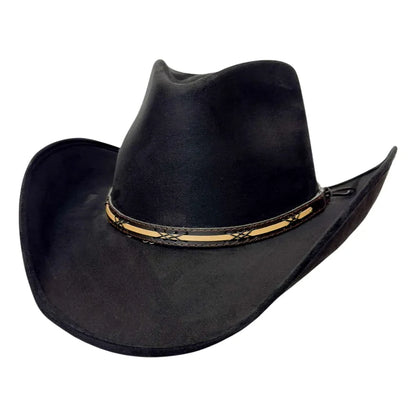 Lawman | Womens Faux Suede Cowgirl Hat
