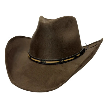 Lawman | Womens Faux Suede Cowgirl Hat