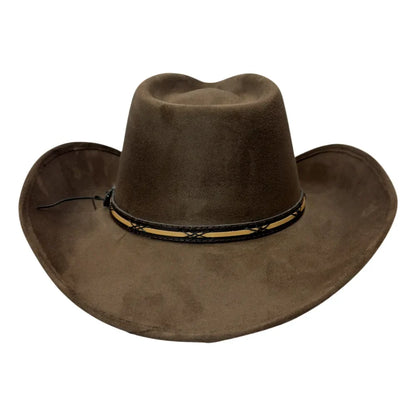 Lawman | Womens Faux Suede Cowgirl Hat